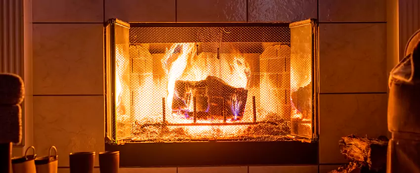 Mendota Hearth Landscape Fireplace Installation in Chapel Hill, North Carolina