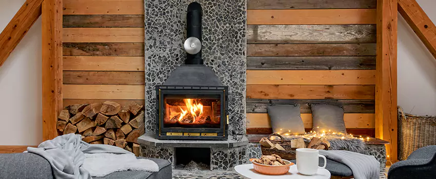 Thelin Hearth Products Direct Vent Gas Stove Fireplace Inspection in Chapel Hill, North Carolina